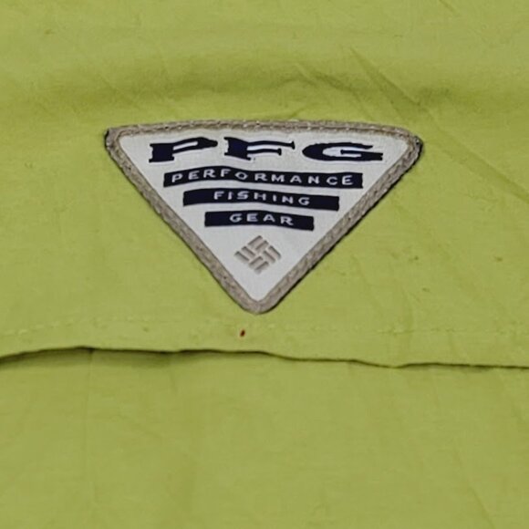 Columbia Men's Green PFG Bahama II Short-Sleeve Fishing Button-Front Shirt Sz XL - Picture 9 of 10